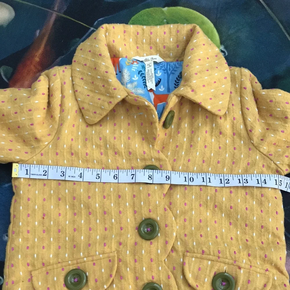 🐲💙 Matilda Jane Mustard Yellow Buttons Down Jacket